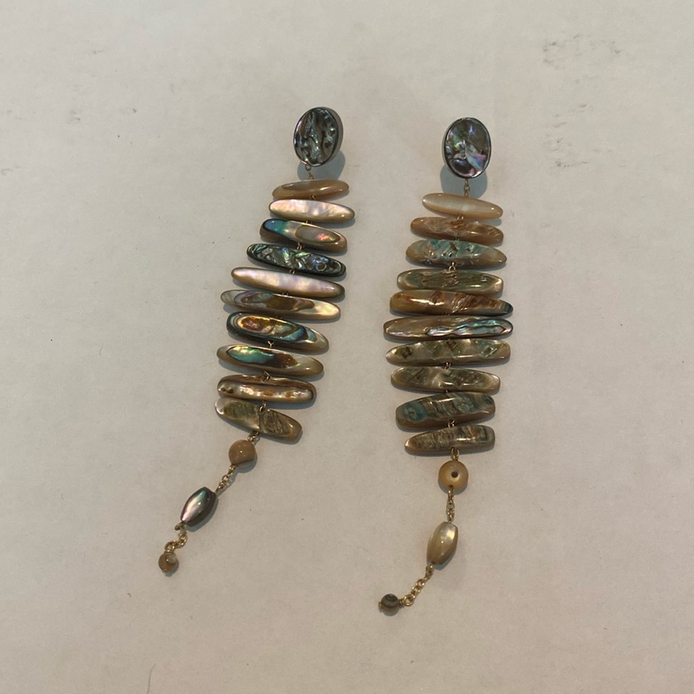 Chan Luu mizumi abalone earrings